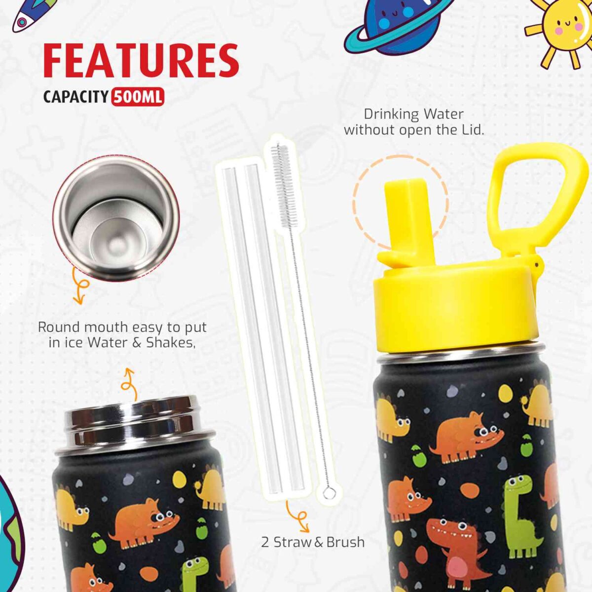 500ml water bottle