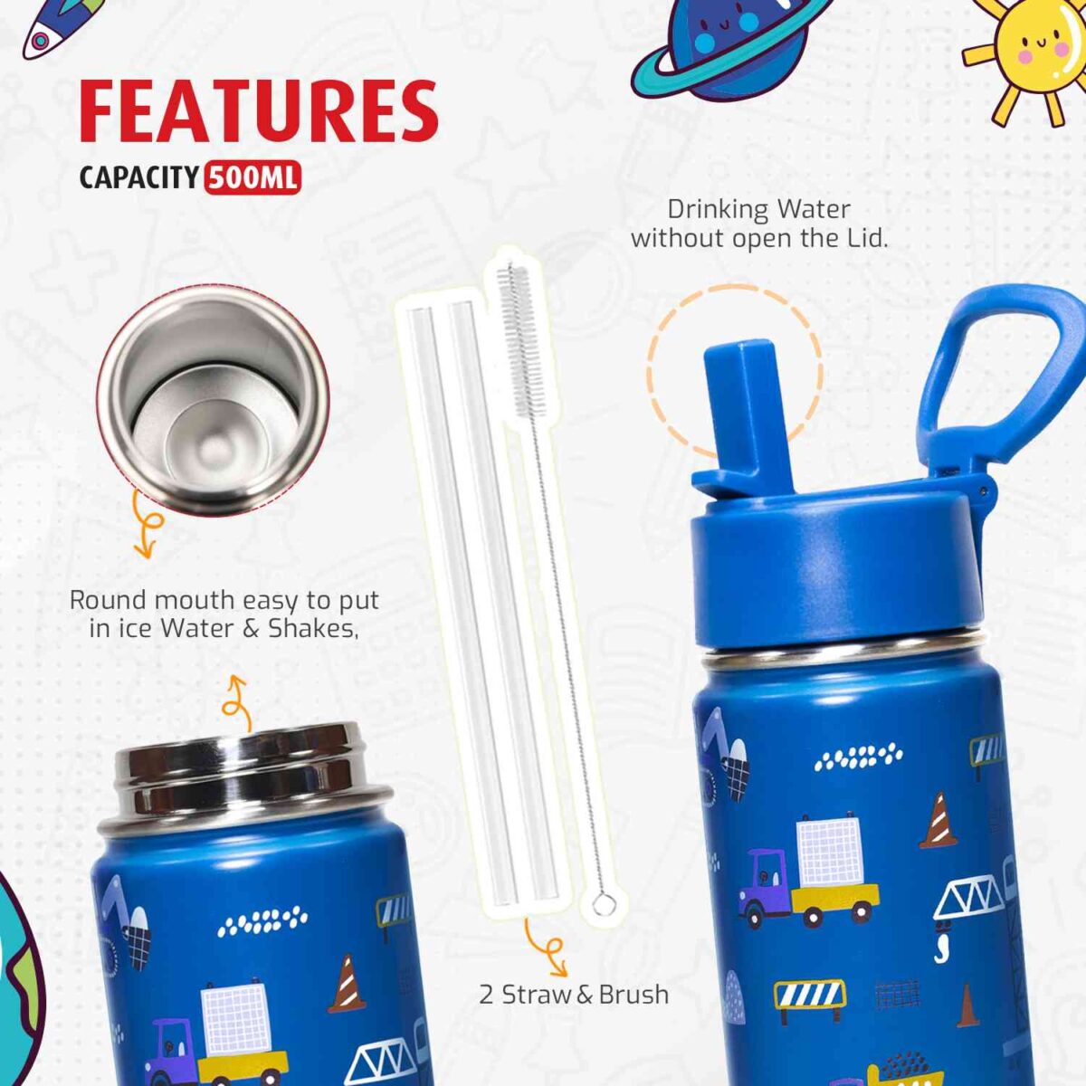 kids insulated water bottle