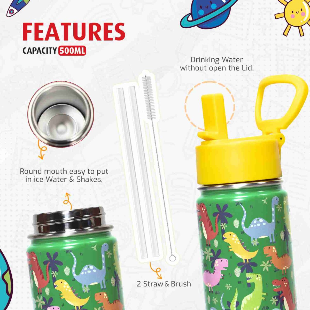 stainless steel water bottle for kids