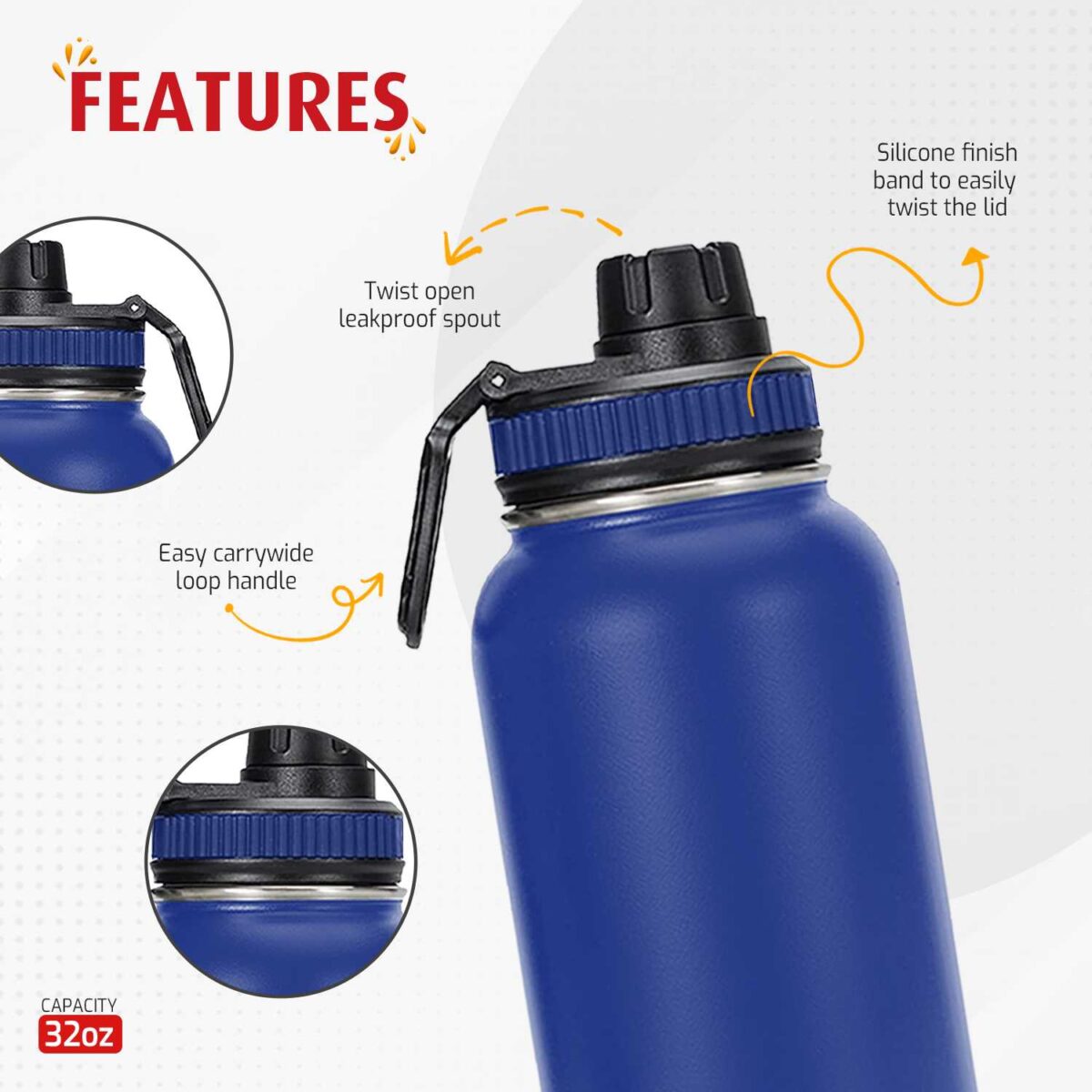 one litre water bottle