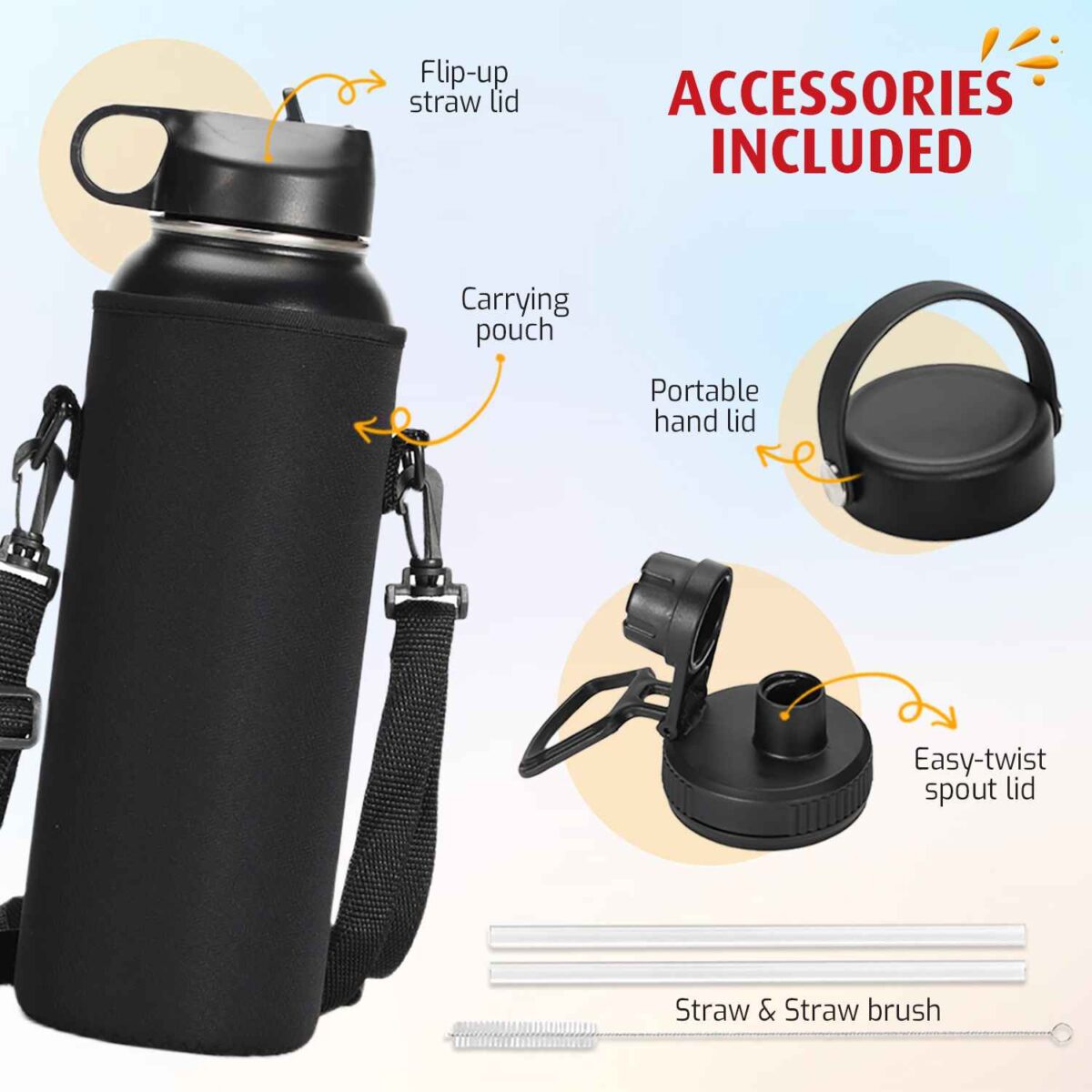 steel water bottle 1200ml