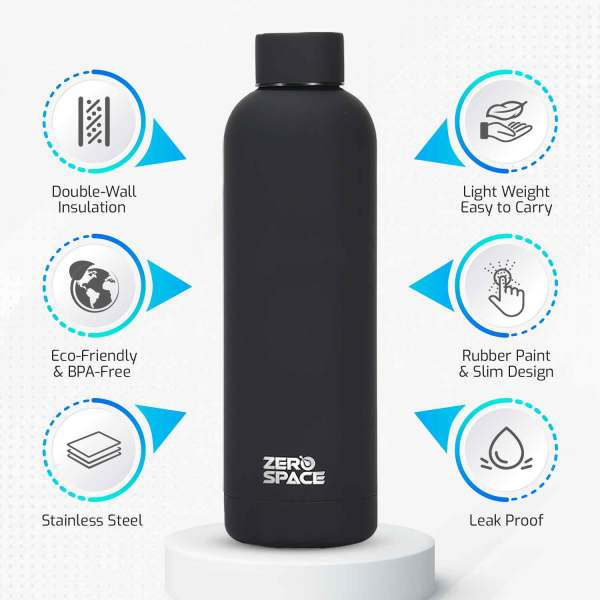 ZeroSpace Vacuum Flask 750ml – Black – photo 3