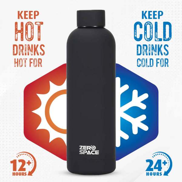 ZeroSpace Vacuum Flask 750ml – Black – photo 5