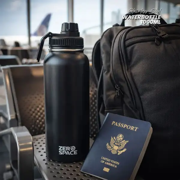 ZeroSpace 1 Litre Insulated Water Bottle – Black – photo 2
