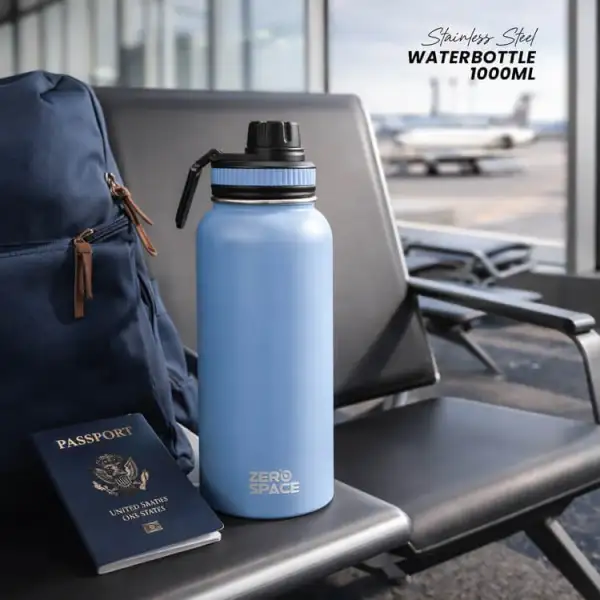 ZeroSpace 1 Litre Insulated Water Bottle – Light Blue – photo 2