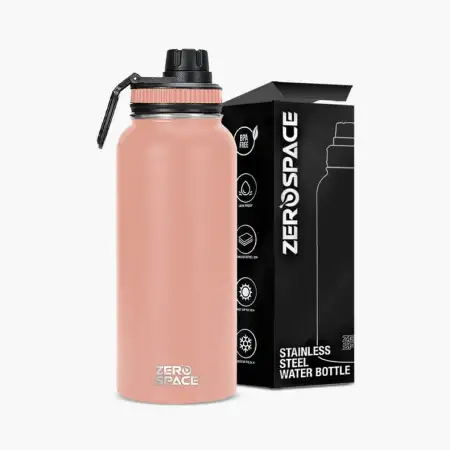 1 Litre Insulated Water Bottle – Pink