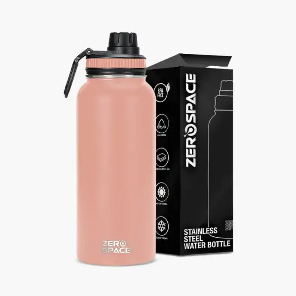 1 Litre Insulated Water Bottle – Pink