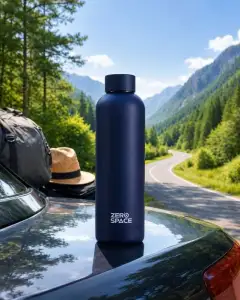 ZeroSpace vacuum flask on a car