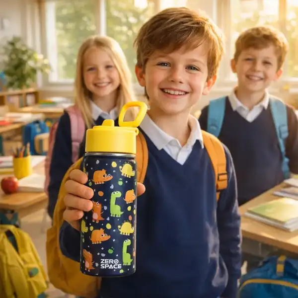 ZeroSpace Kids Water Bottle 500ml – Black – photo 7