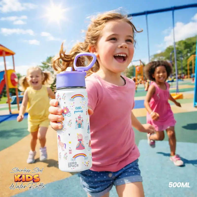 Kids Water Bottle 500ml – White