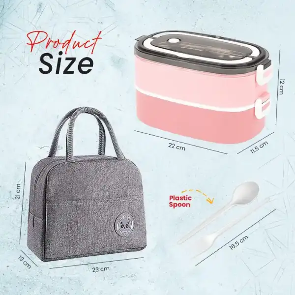 ZeroSpace Stainless Steel Lunch Box – Pink – photo 4
