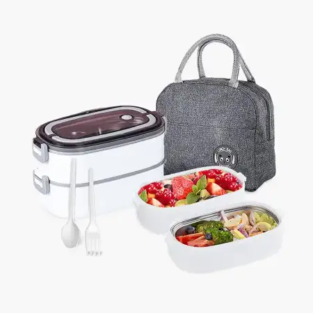 Stainless Steel Lunch Box – White