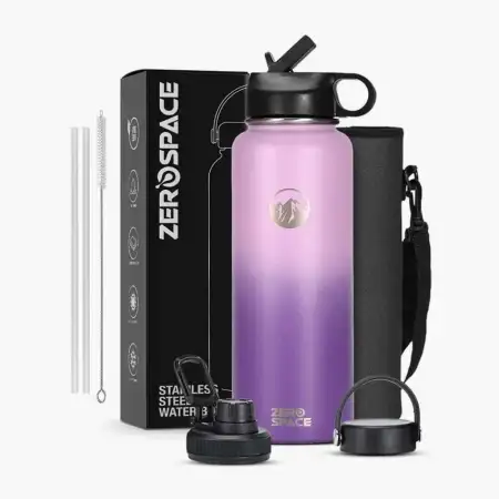 Stainless Steel Water Bottle 1200ml – Purple