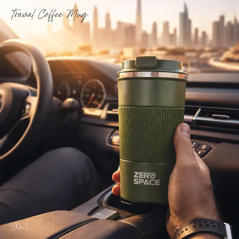Travel Coffee Mug 500ml – Green