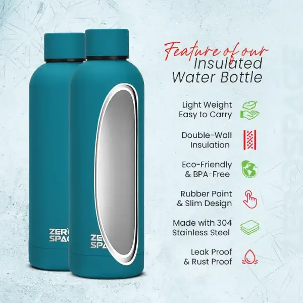 ZeroSpace Vacuum Flask 750ml – Ocean Blue – photo 4
