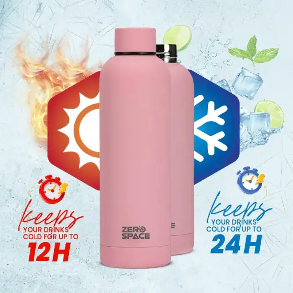 ZeroSpace Vacuum Flask 750ml – Pink – photo 5