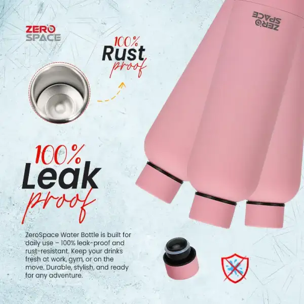 ZeroSpace Vacuum Flask 750ml – Pink – photo 6